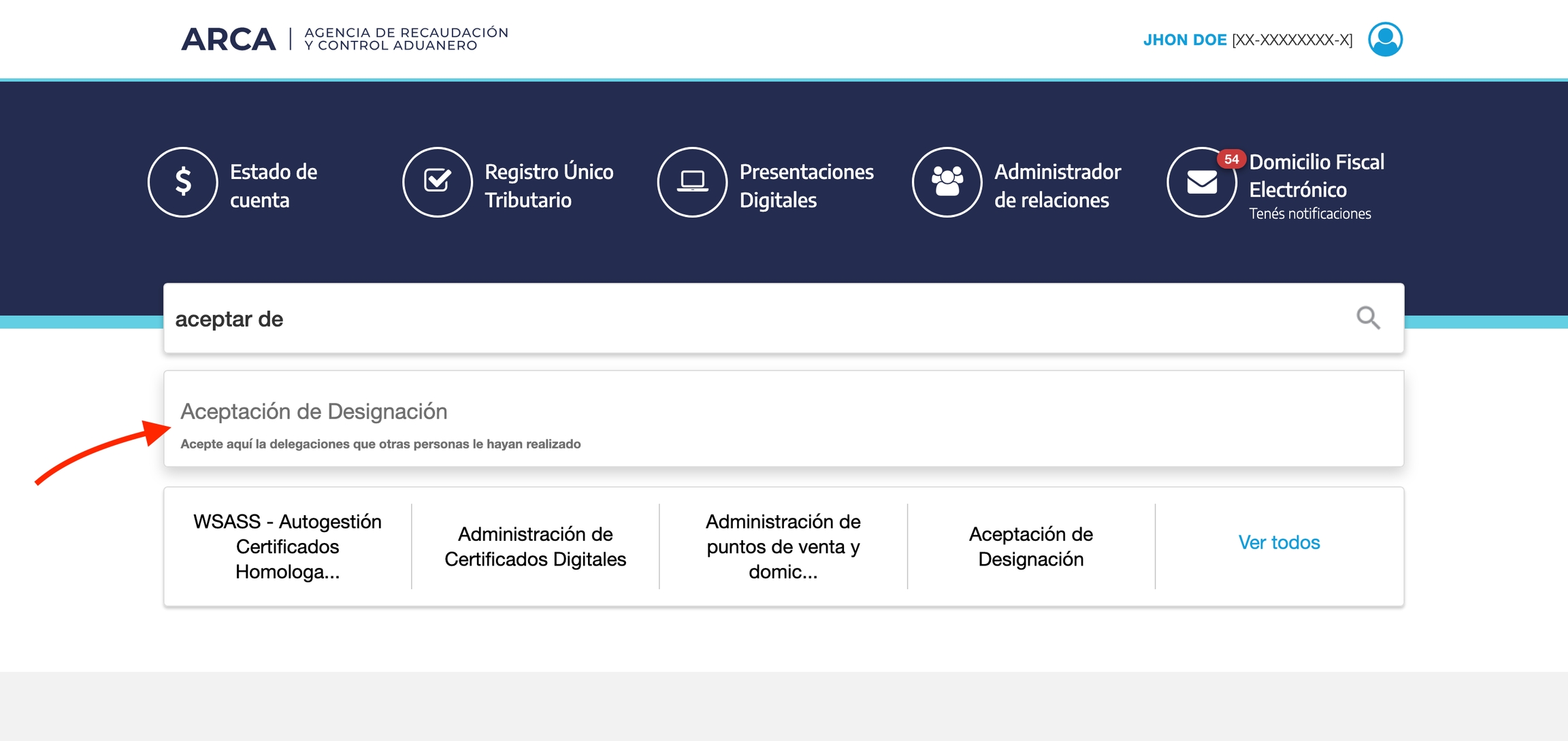 Administrador de Relaciones de Clave Fiscal