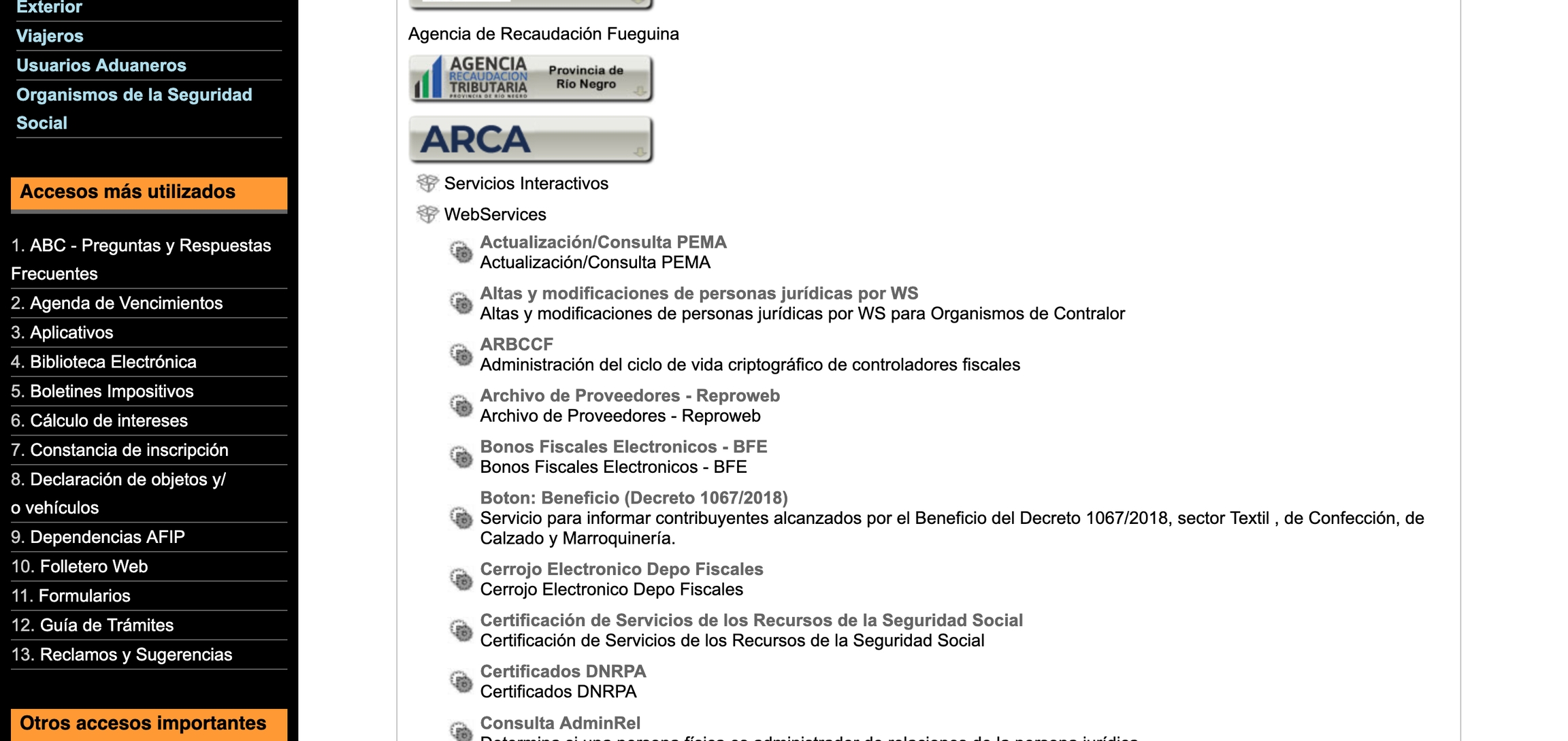 Administrador de Relaciones de Clave Fiscal
