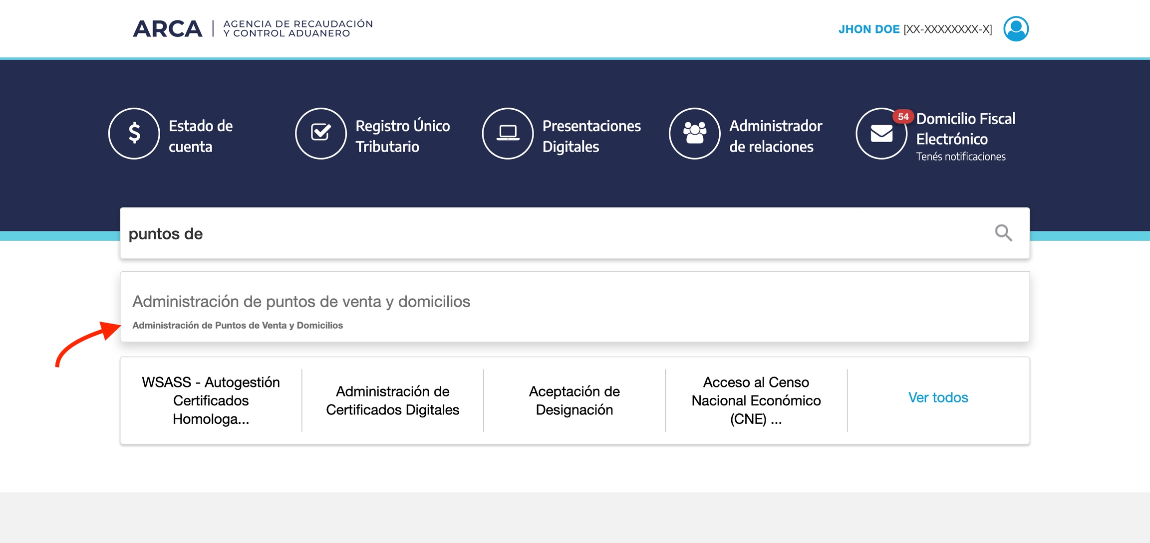 Administrador de Relaciones de Clave Fiscal
