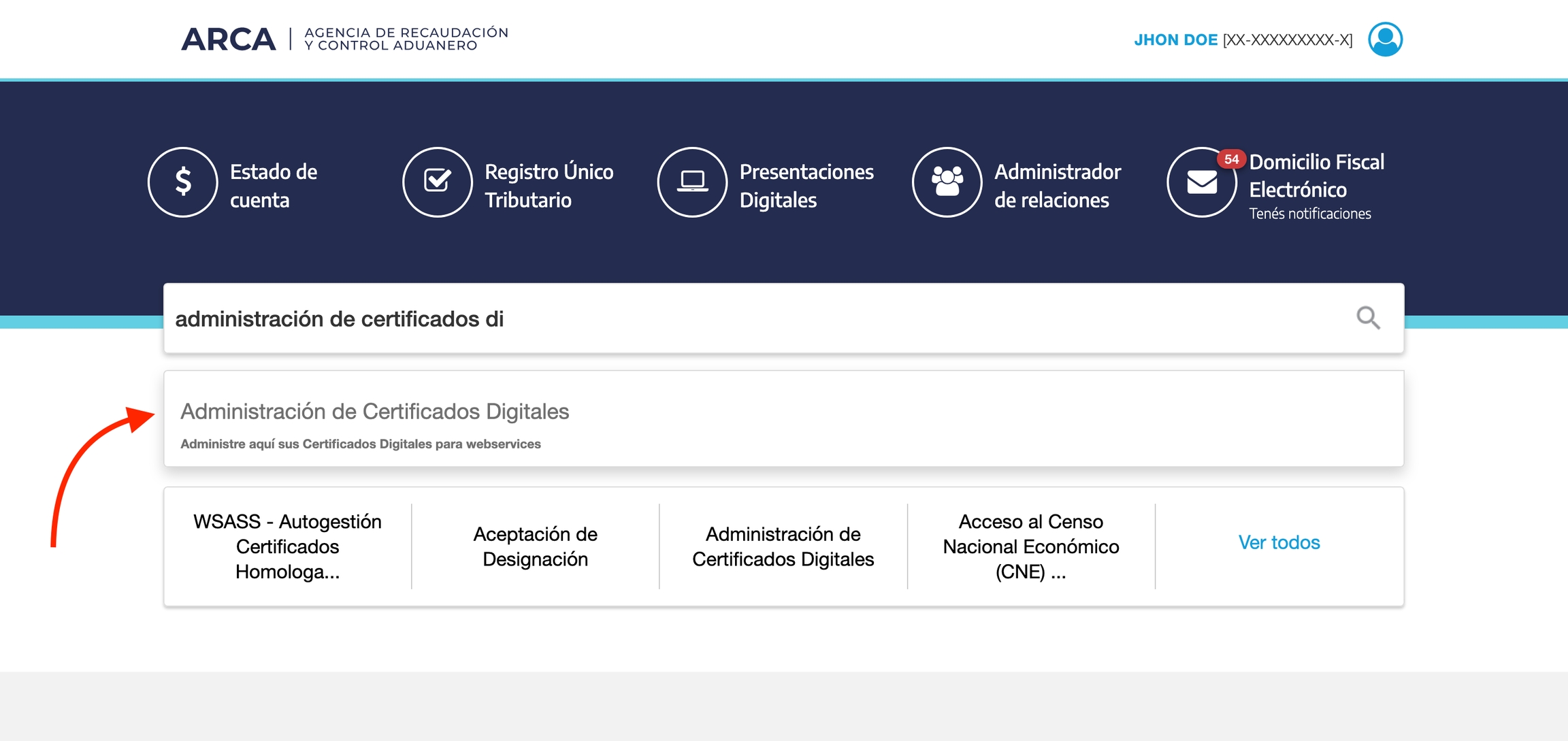 Administrador de Relaciones de Clave Fiscal